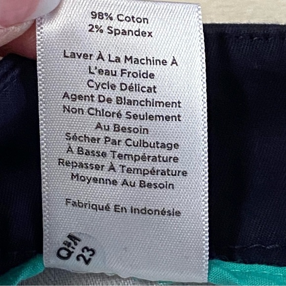TALBOTS / Perfect Crop Navy Blue Dress Pants Size 2 - Picture 5 of 13